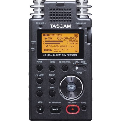 رکوردر-صدا-تسکم-Tascam-DR-100mkII---Portable-2-Channel-Linear-PCM-Recorder